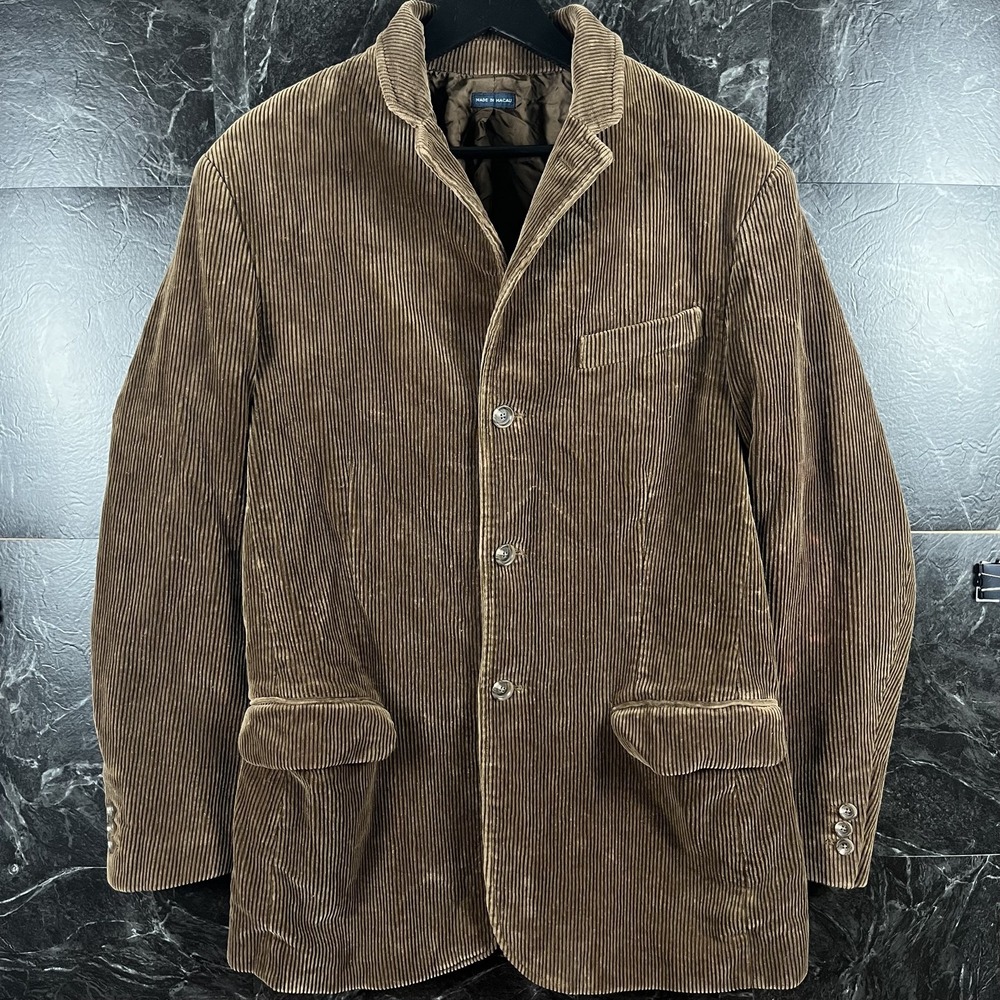 Polo Ralph Lauren Men's Brown Vtg Corduroy Sport Coat Medium -Flaws